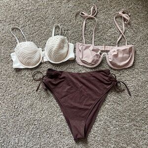 Abercrombie high waist cheeky bottom size large